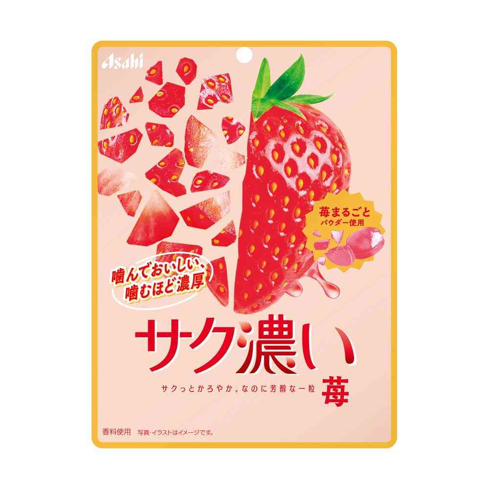 ◆アサヒ食品 サク濃い苺 52g   [12個セット]