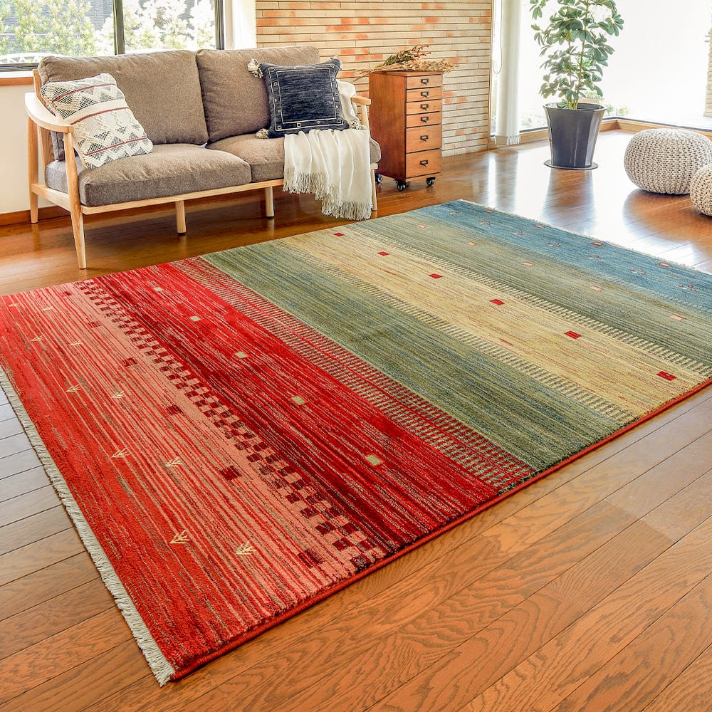 折り畳めるウィルトンラグ RAKKAS トワル 160×225cm 【直送品】 返品・キャンセル・他商品と同時購入は不可