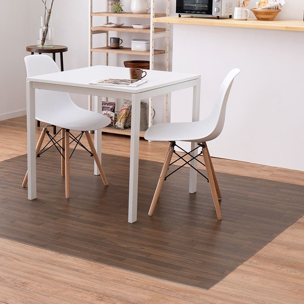 水拭きできるクッションフロア ダーク 182×220 【直送品】 返品・キャンセル・他商品と同時購入は不可