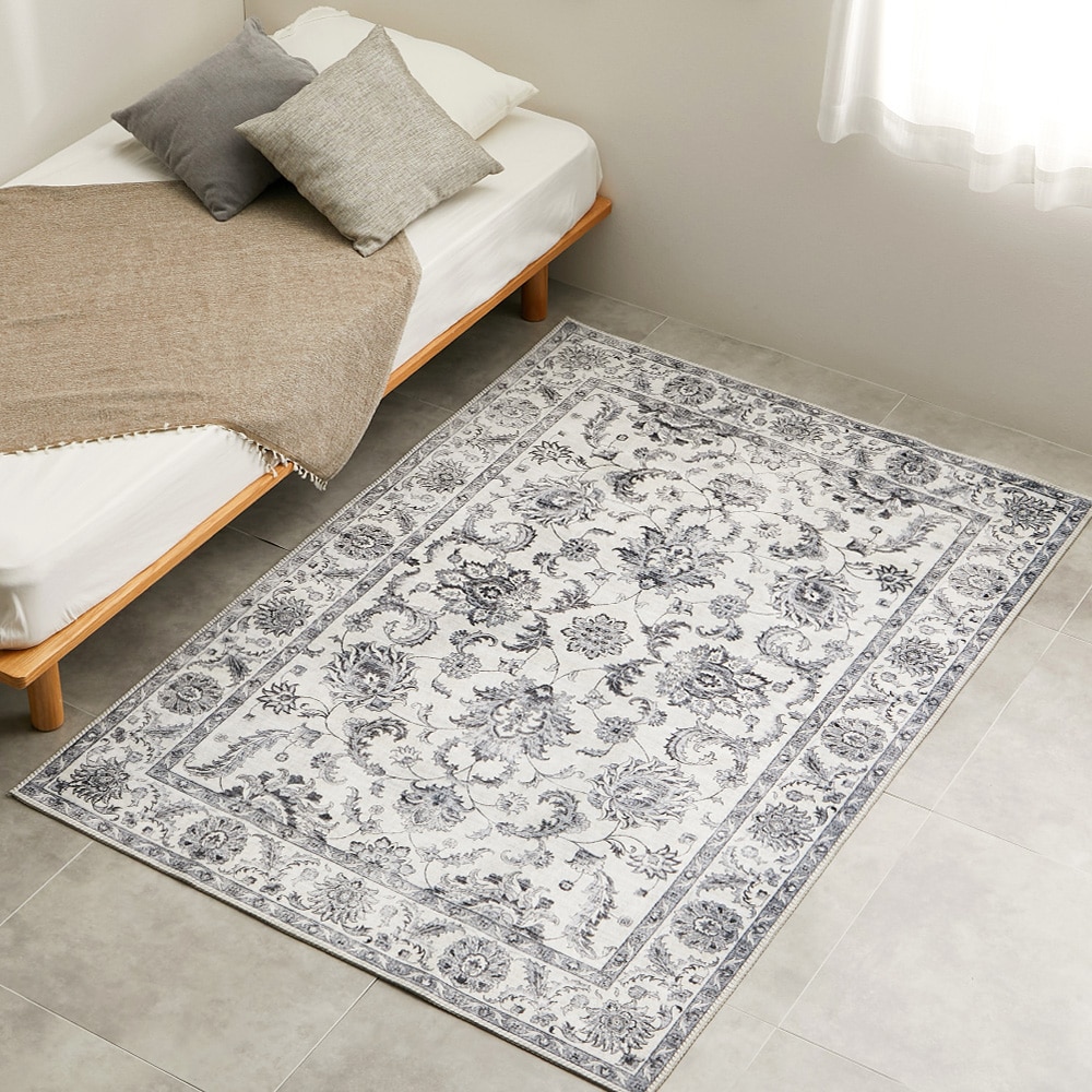 ソフトフランネルラグ ハーマル 190×240cm グレー 【直送品】 返品・キャンセル・他商品と同時購入は不可