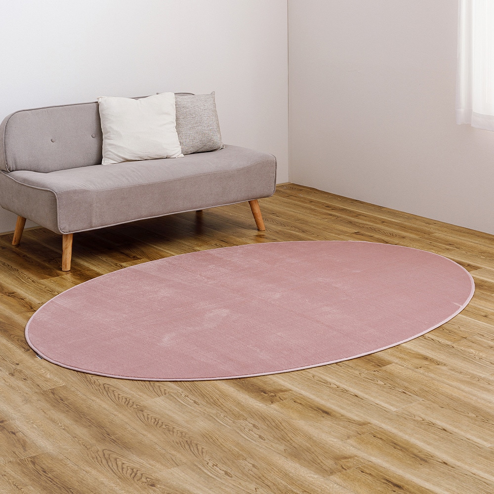 メレンゲタッチの洗えるコンパクトラグ ピンク160x220 【直送品】 返品・キャンセル・他商品と同時購入は不可