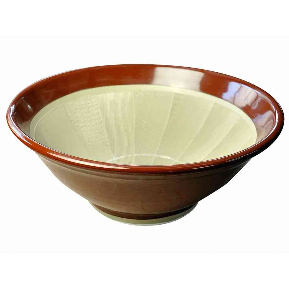 元重製陶所 定番すり鉢 ゴムなし10号 赤茶色 1個