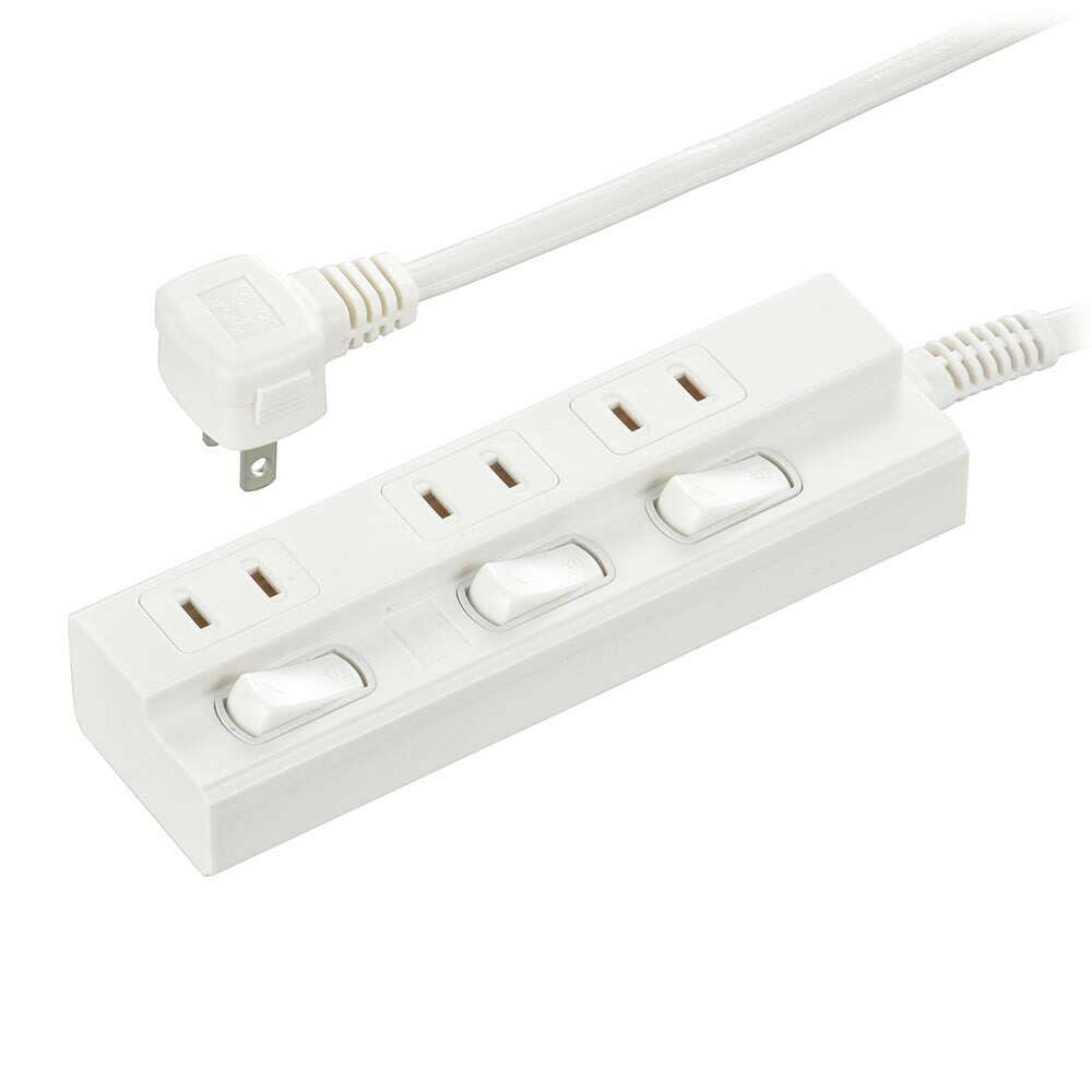オーム電機 節電タップ 3個口 2m