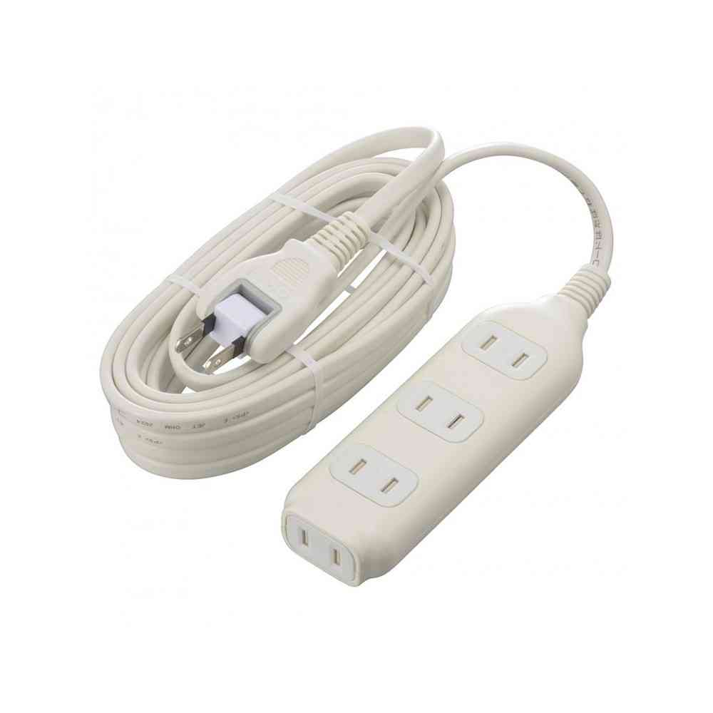オーム電機　４口５Ｍシャッター付タップ