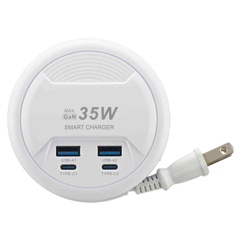 オーム電機 モバイルUSBタップ 35w 45cm 1個
