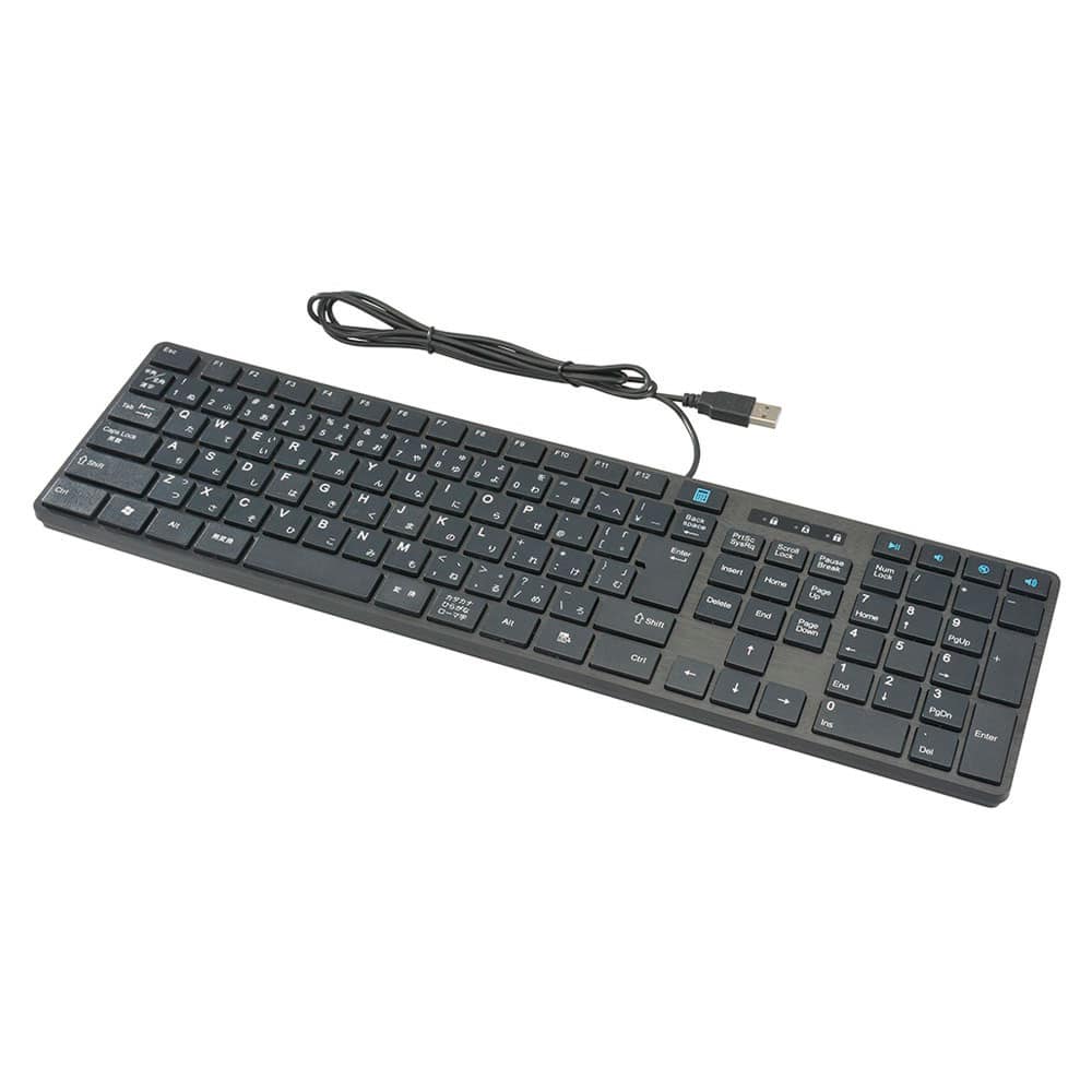 オーム電機 PCGEAR有線USBキーボード