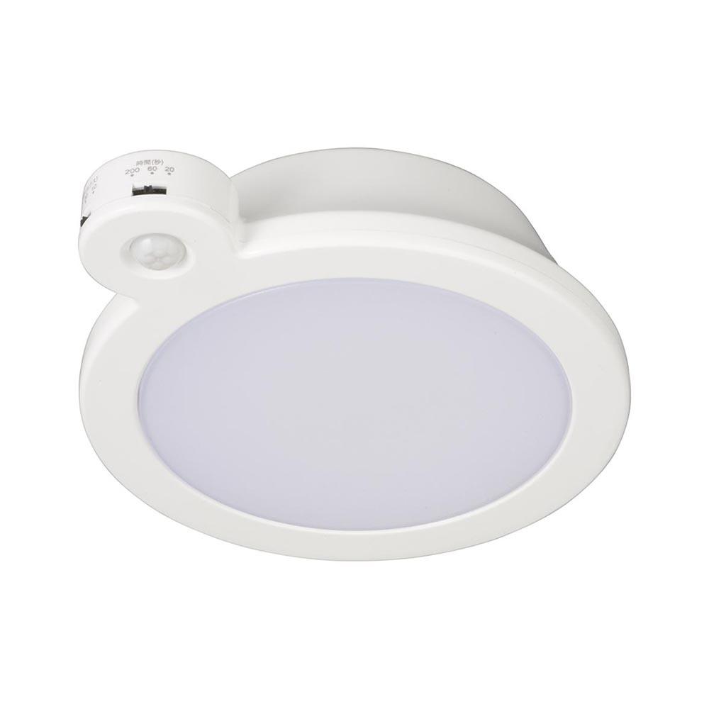 オーム電機 LEDミニシーリングライト 40形昼光色センサー付