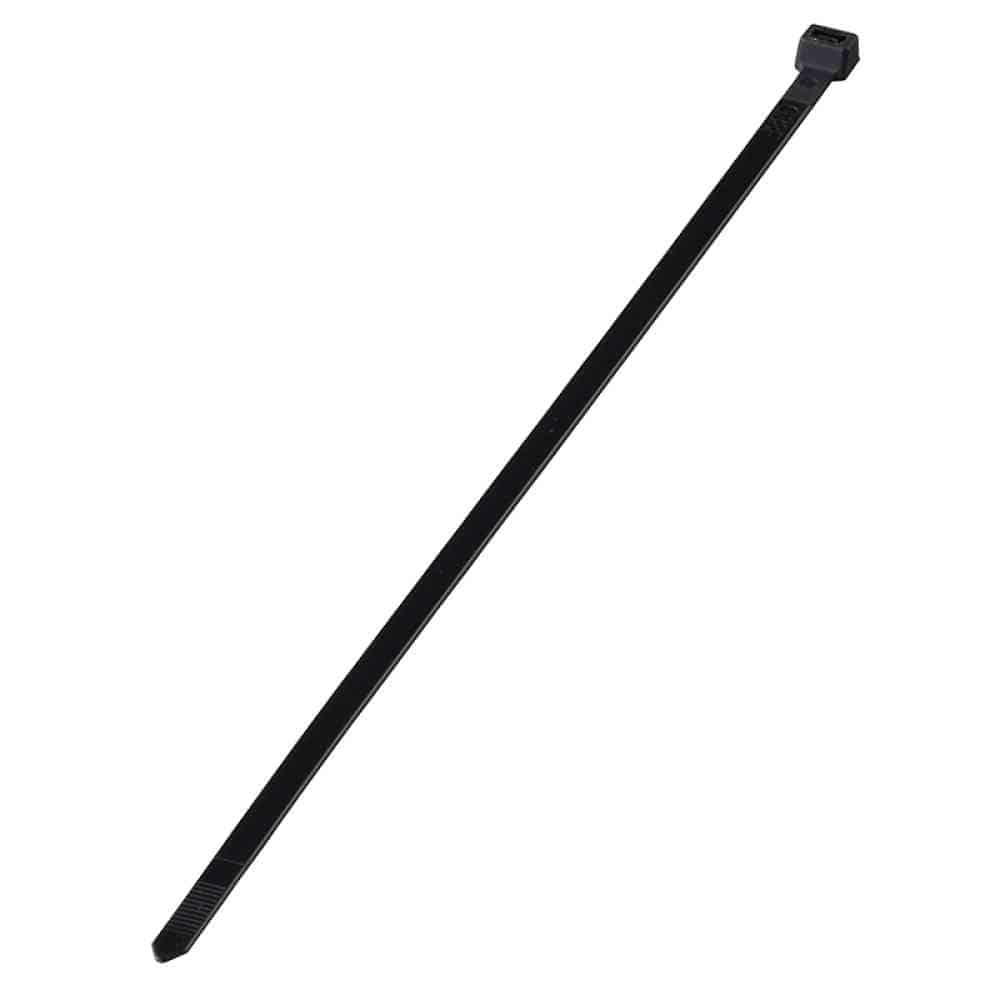オーム電機 ワイドタイ 耐候性 370mm 黒 09-1943 30本入