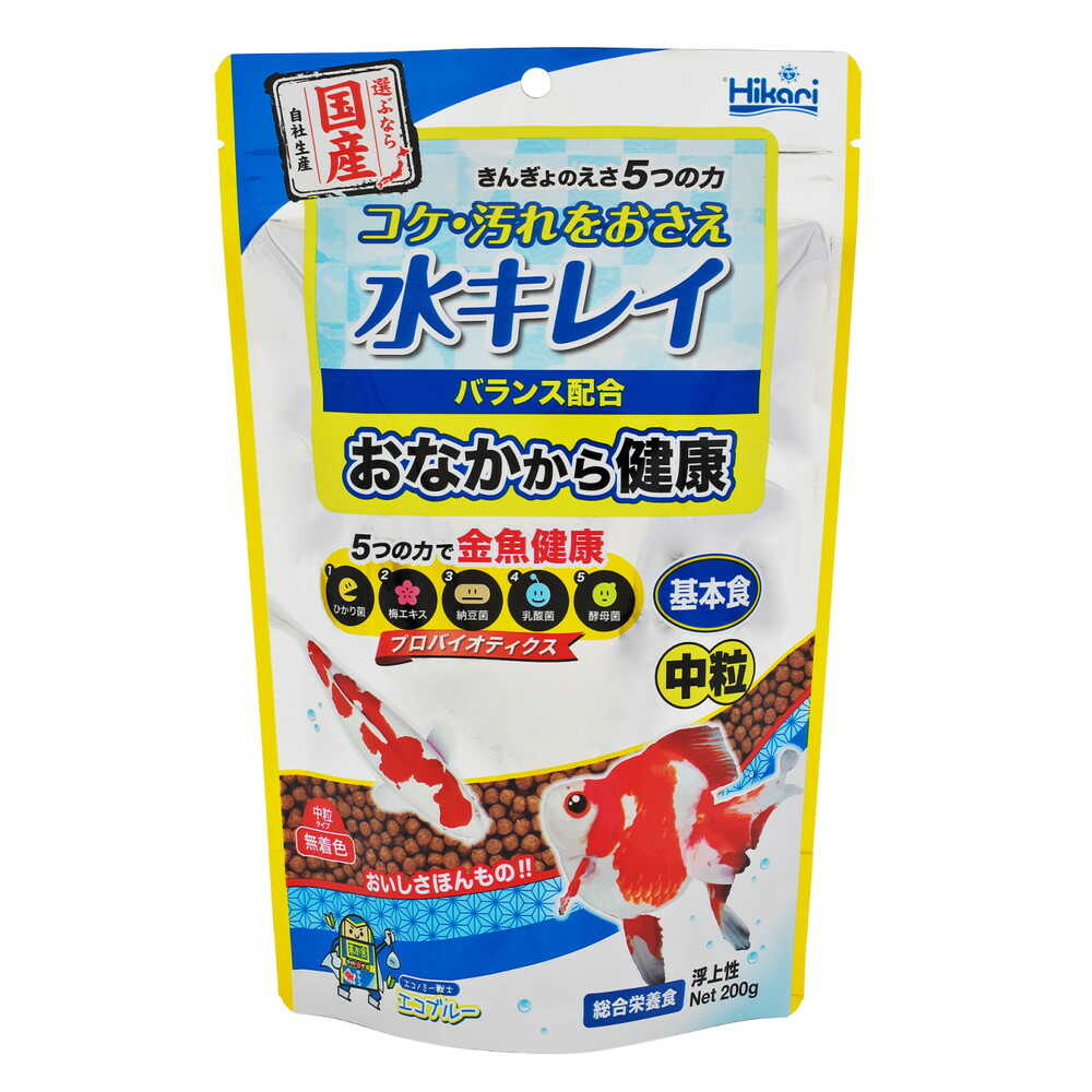 キョーリン きんぎょのえさ5つの力 基本食中粒 200g