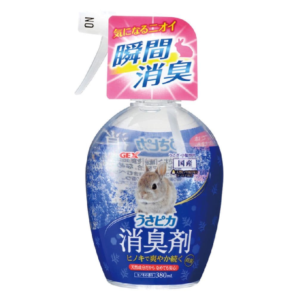 ジェックス うさピカ消臭剤ヒノキの香り 380ml