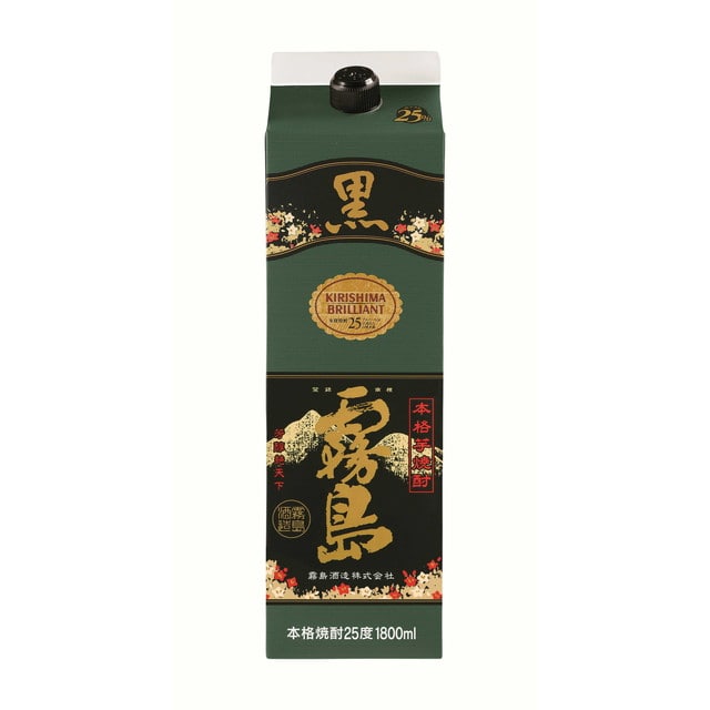 霧島酒造 本格焼酎 黒霧島 25度 チューパック 1800ml   [6個セット]