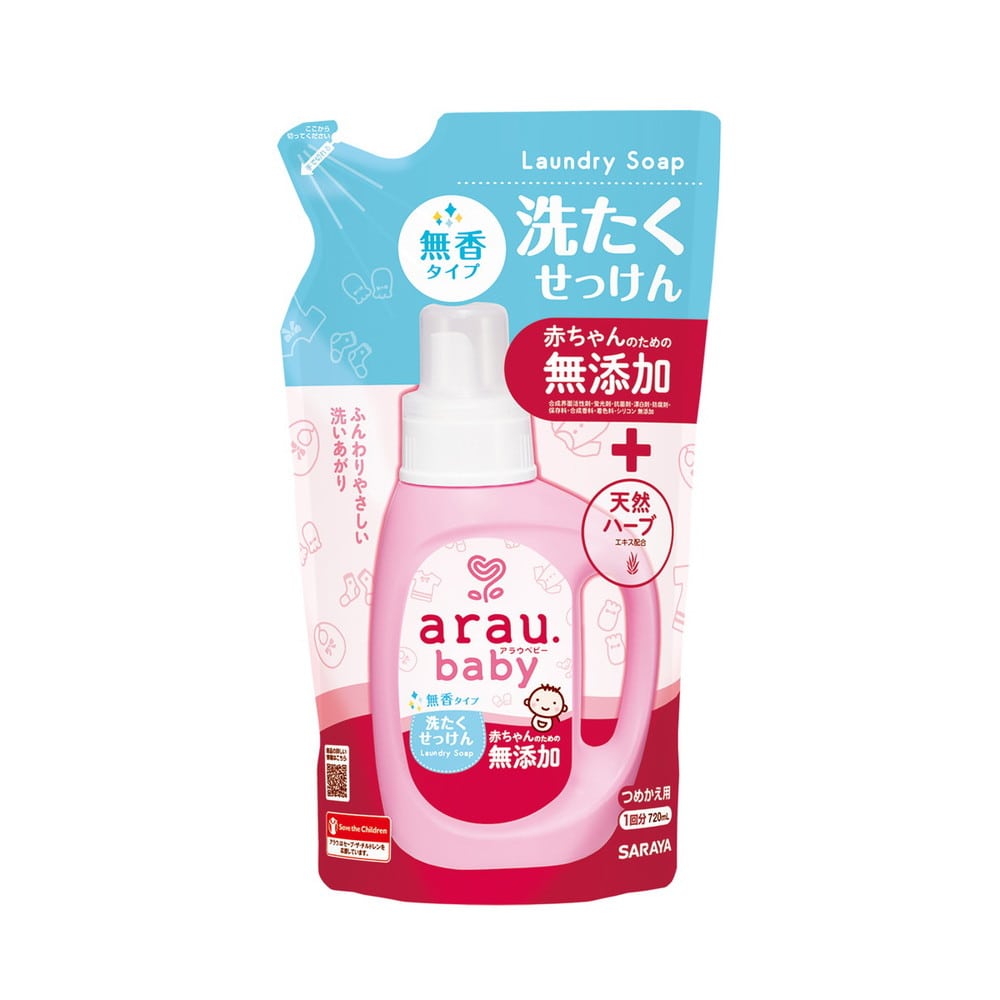 アラウ.ベビー 洗たくせっけん 無香タイプ 720ml 詰替