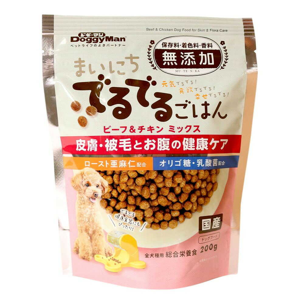 ドギーマンハヤシ まいにちでるでるごはん 皮膚・被毛とお腹の健康ケア 200g
