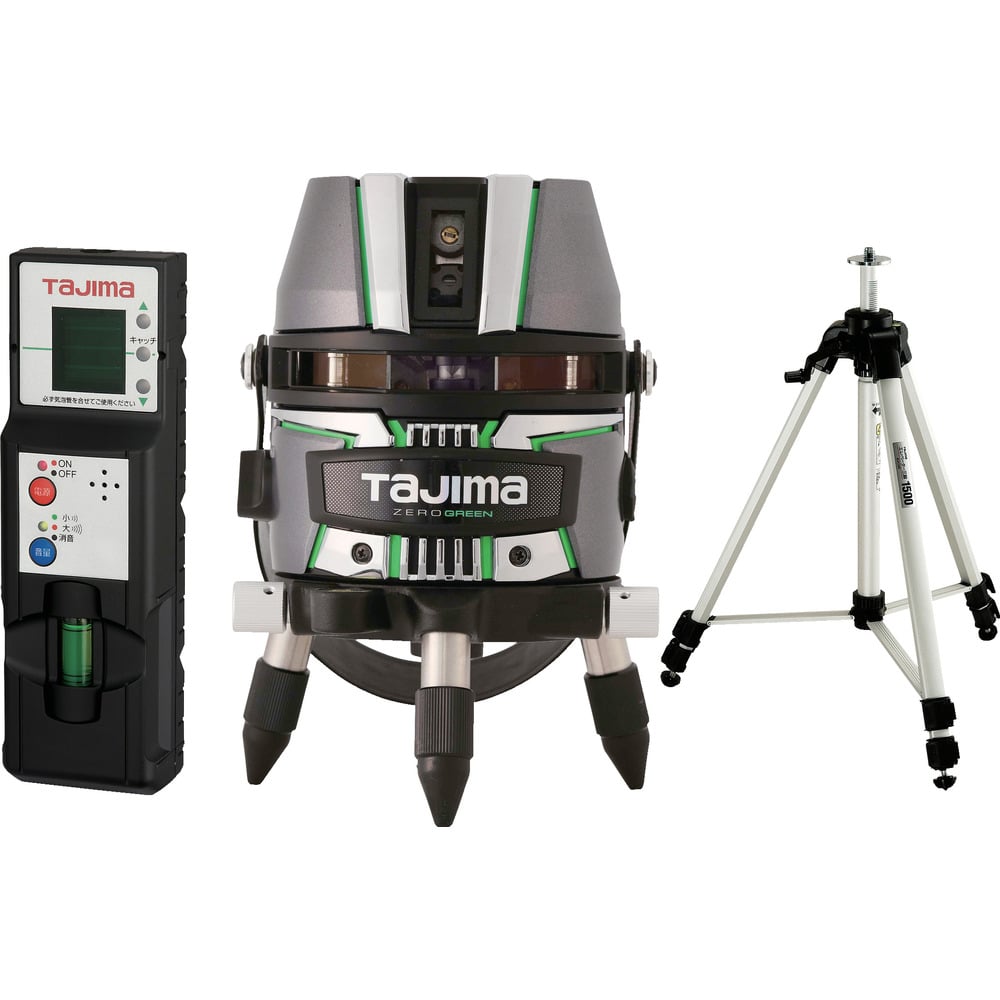 タジマ ZEROGREEN KJY 受光器・三脚セット 【直送品】 返品・キャンセル・他商品と同時購入は不可