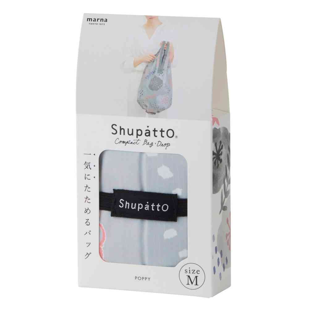 マーナ Shupatto コンパクトバッグ Drop・ポピー