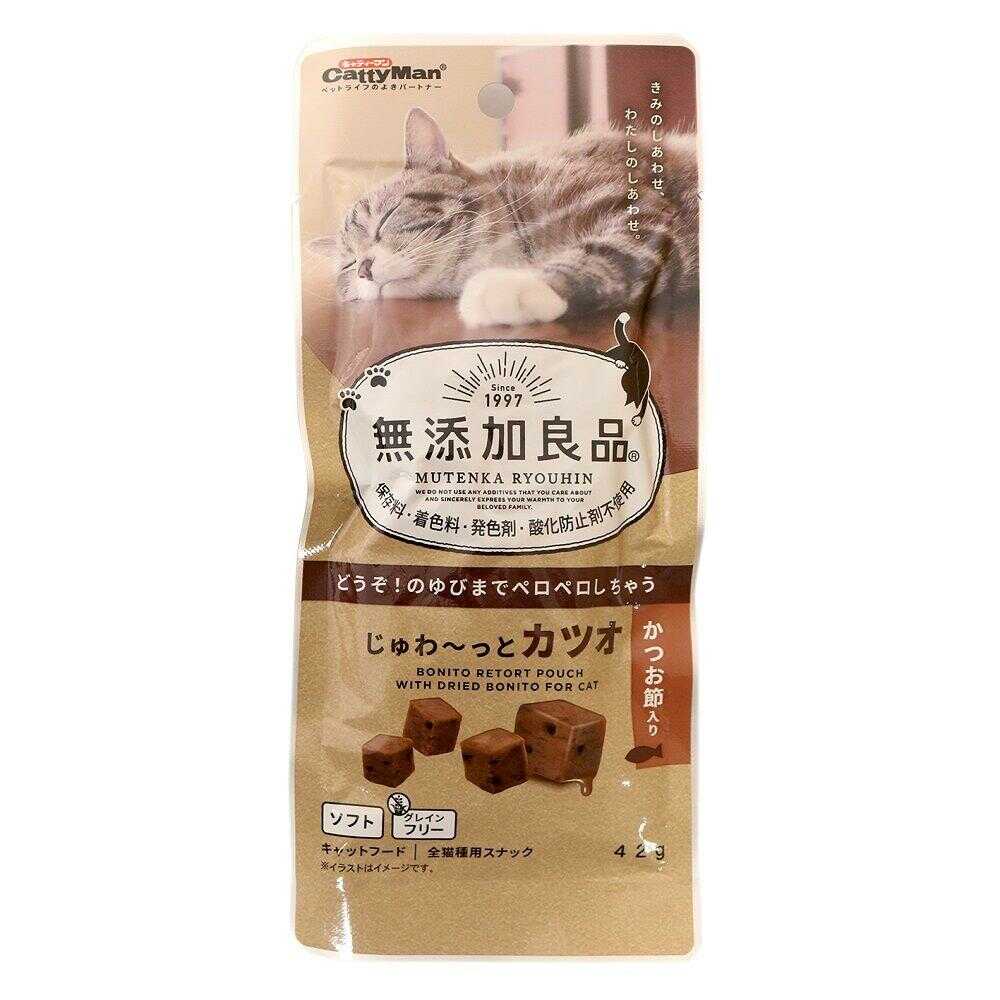 キャティーマン 無添加良品 じゅわ～っとカツオ かつお節入り 42g