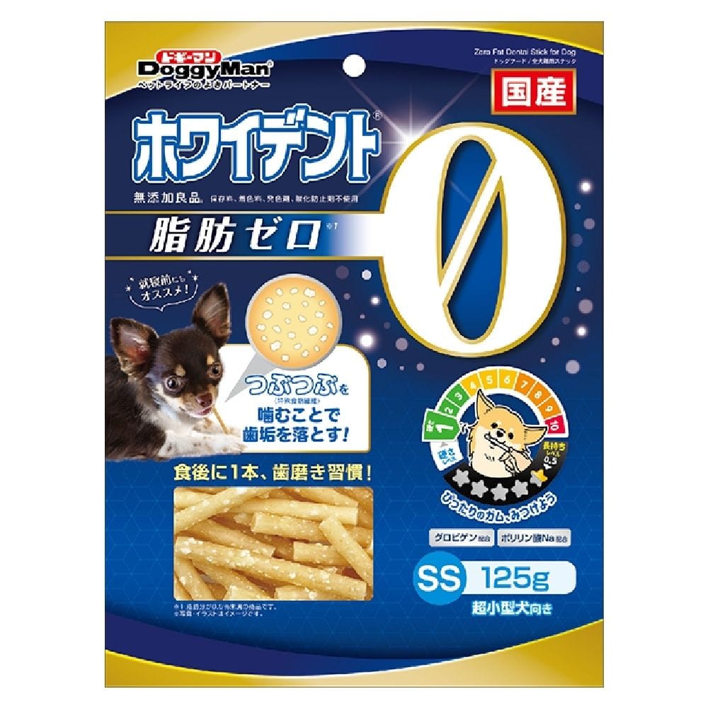 ドギーマン ホワイデント脂肪ゼロSS 125g