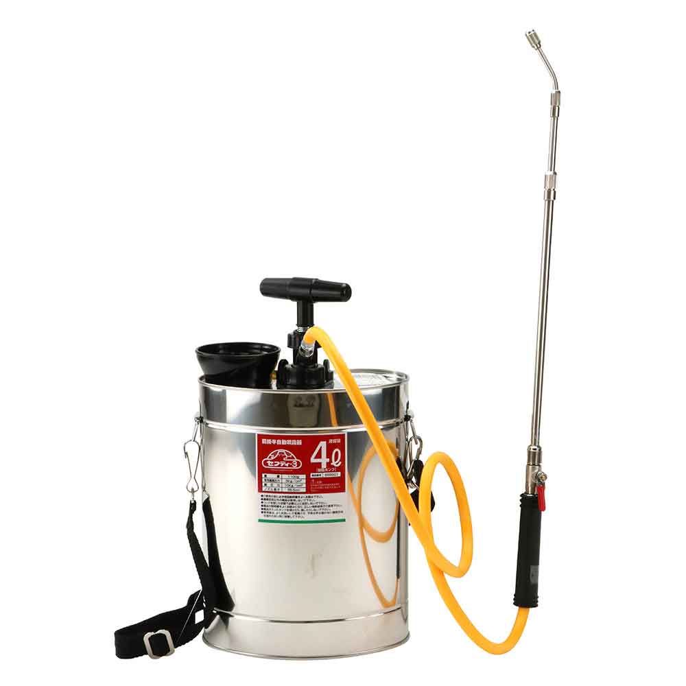 ロングタッチ肩掛半自動噴霧器 4L ジュシポンプ 【直送品】 返品・キャンセル・他商品と同時購入は不可