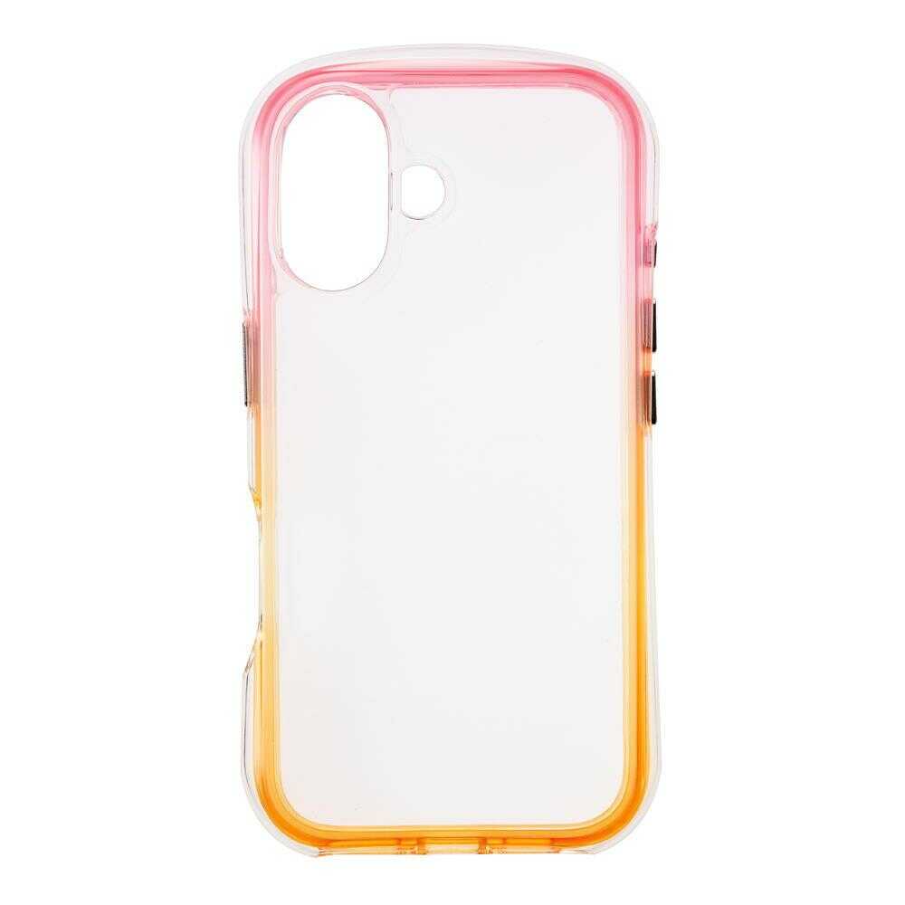 サンクレスト iPhone16 AIR SHOCK MAXケース ピンク×イエロー i38FiJA02