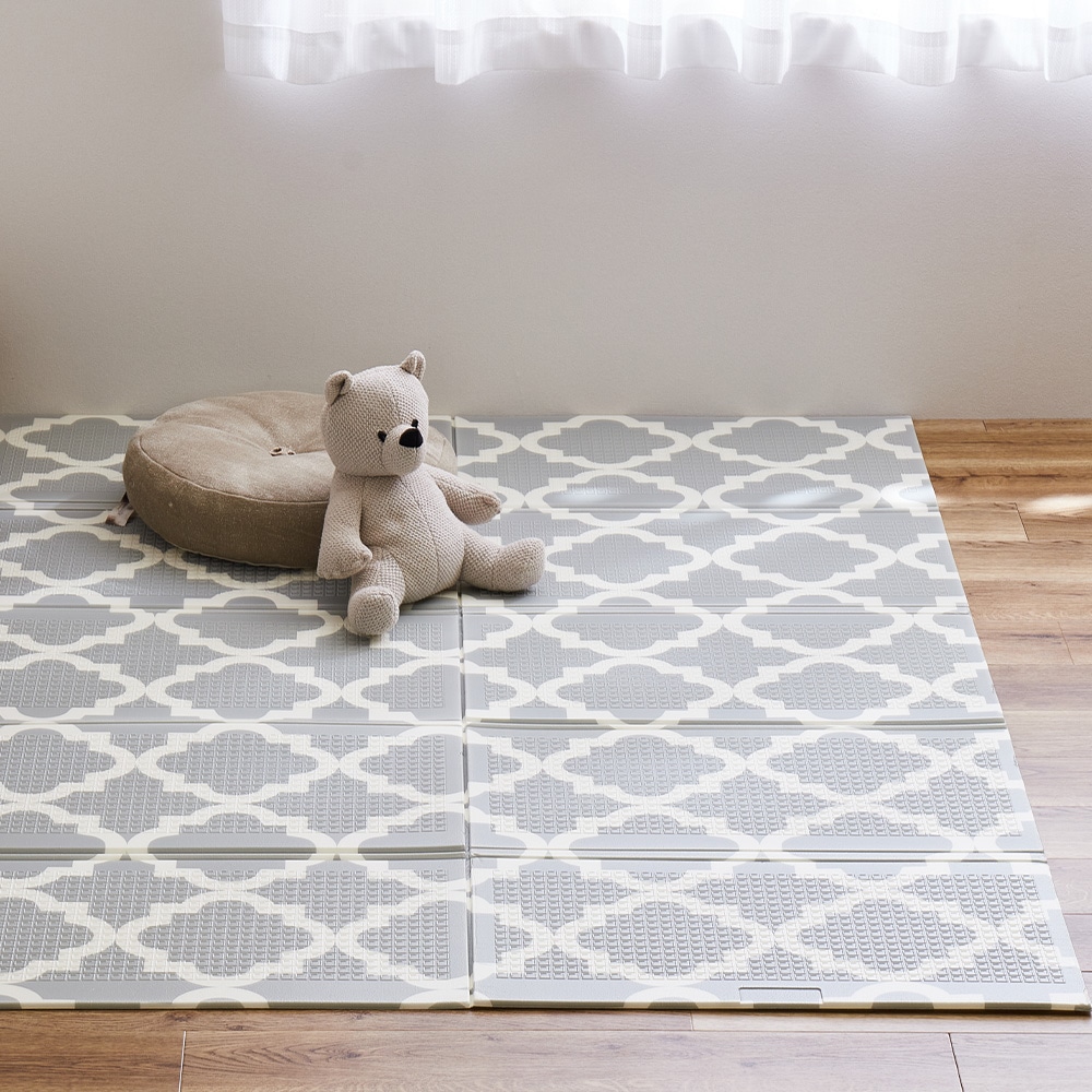 折りたため水拭き可 プレイマット エクスモロッコ 148x196cm 【直送品】 返品・キャンセル・他商品と同時購入は不可
