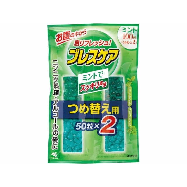 ◆ブレスケアつめ替 ミント 100粒