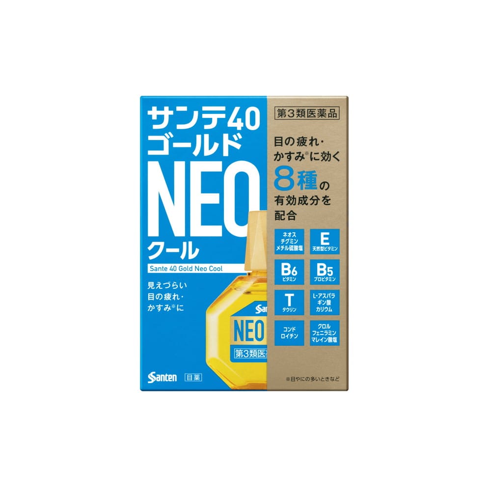 [第3類医薬品]参天製薬 サンテ40ゴールドネオ クール 12ml[セルフメディケーション税制対象]