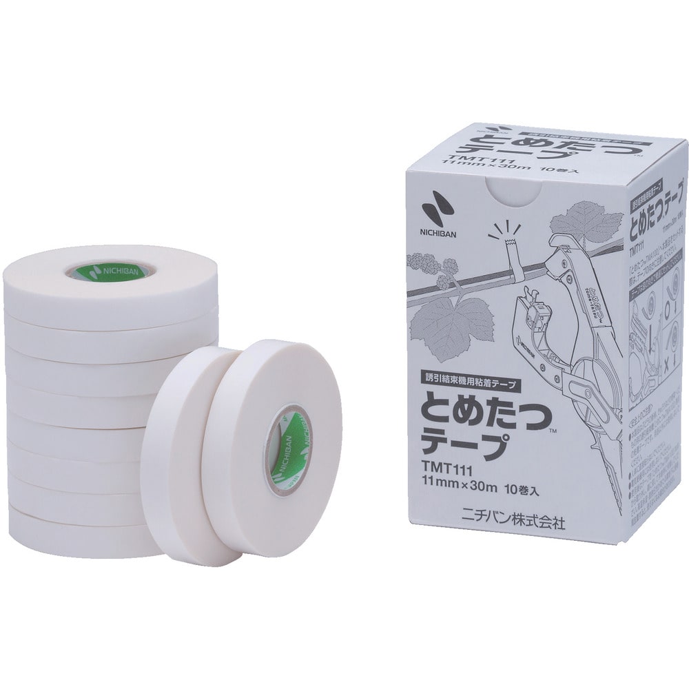 誘引結束機 とめたつテープ (10巻入) TMT111 【直送品】 返品・キャンセル・他商品と同時購入は不可
