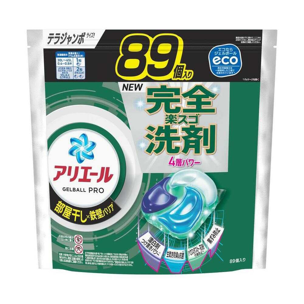 P&G アリエール ジェルボール プロ 部屋干し つめかえ用 テラジャンボ 89個