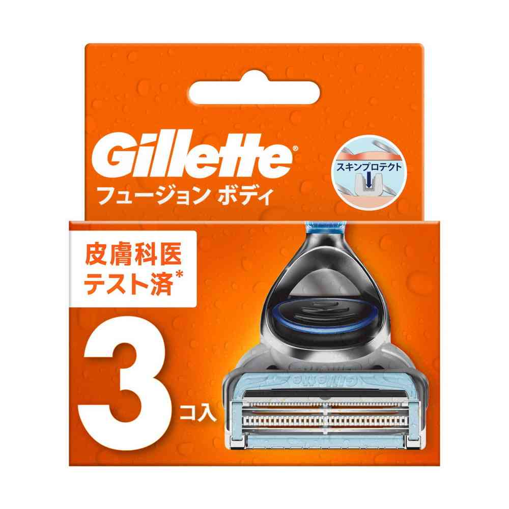 P&G ジレットフュージョンボディ 替刃 3個入