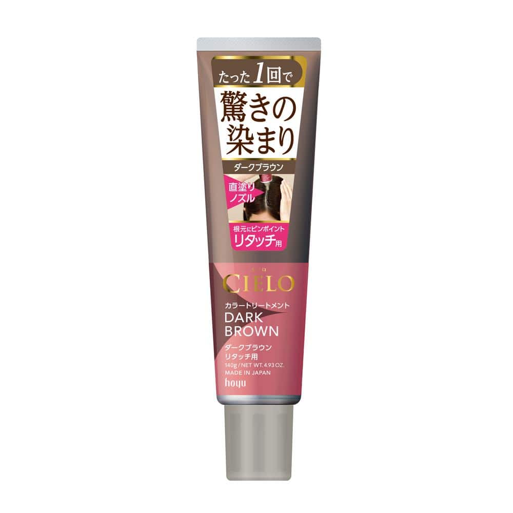 ホーユー シエロ カラートリートメント リタッチ用 ダークブラウン 140g