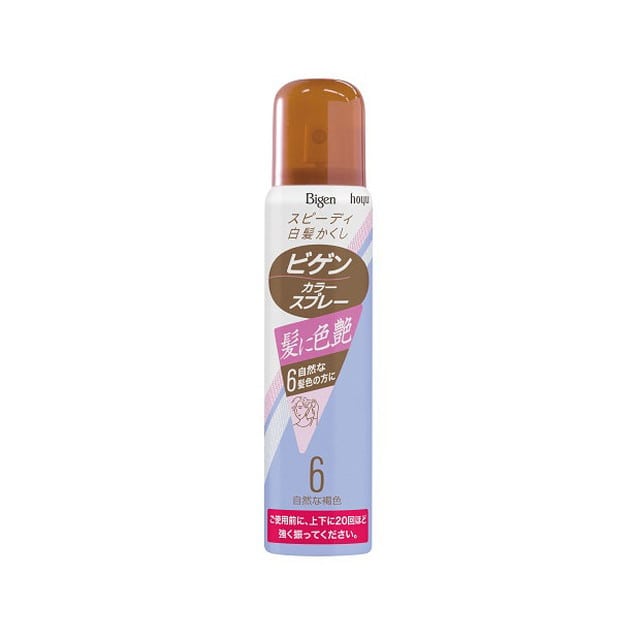ホーユー ビゲン カラースプレー 6 自然な褐色 82g（125ml）