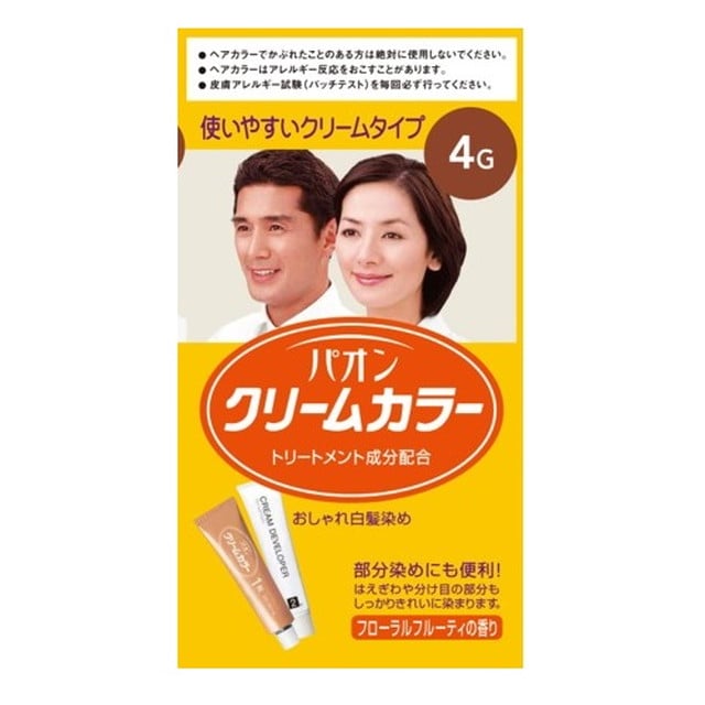 [医薬部外品]パオン クリームカラー 4G 自然な栗色 40g＋40g