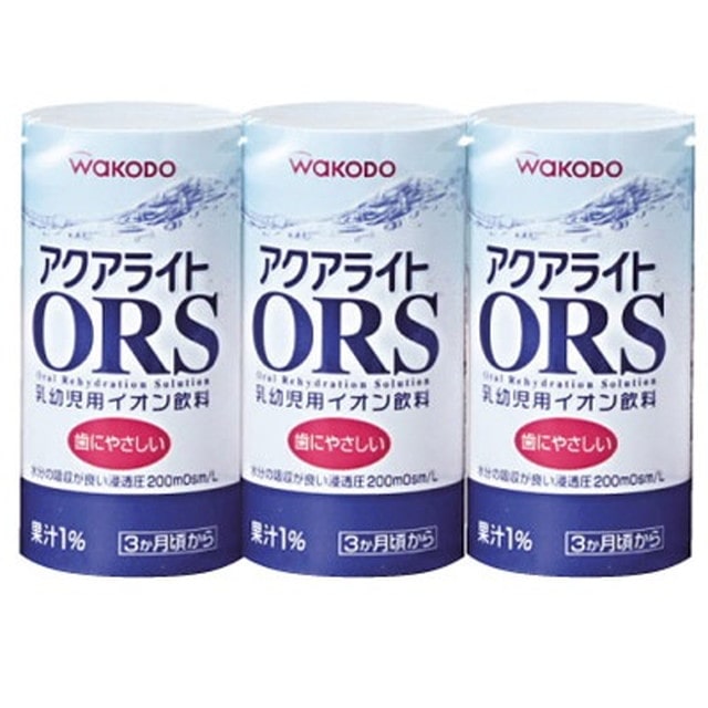 経口補水液 ◆和光堂 アクアライトORS（オーアールエス）125mlx3本【3個セット】