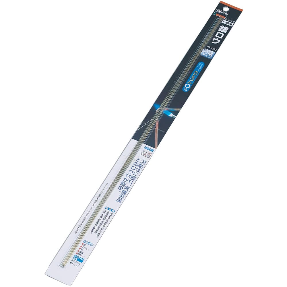 銀ロウ棒 0.8X500mm 5本入 TRZ08500 【直送品】 返品・キャンセル・他商品と同時購入は不可