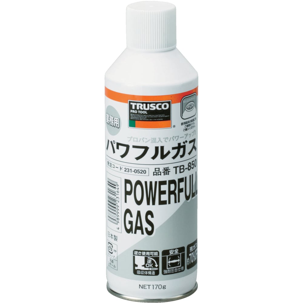 パワフルトーチ 替ガスボンベ TB850 【直送品】 返品・キャンセル・他商品と同時購入は不可