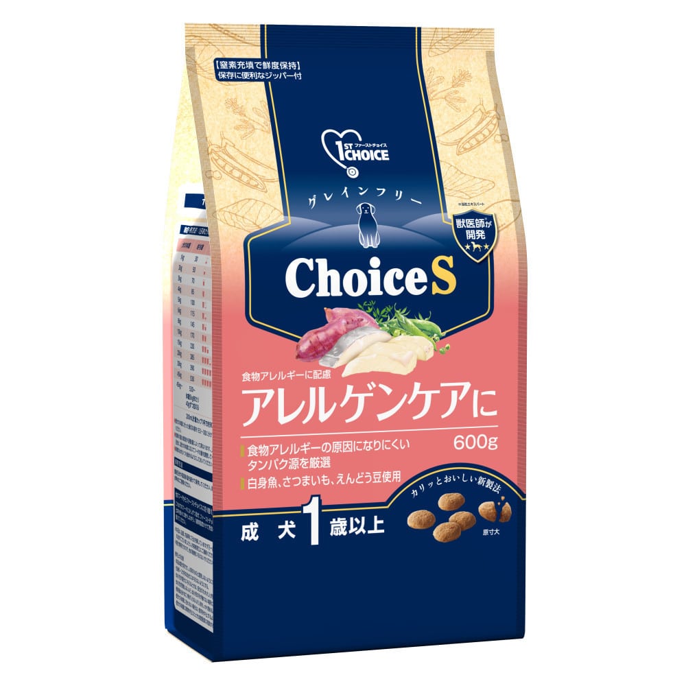 アース・ペット ChoiceS アレルゲンケアに 成犬 600g