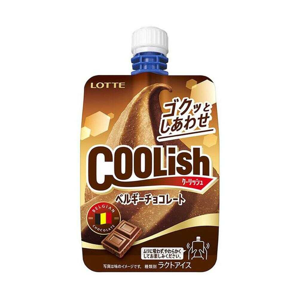 ◆［アイス］ロッテ クーリッシュ ベルギーチョコレート 140ml×24個  【直送品・クール便】 返品・キャンセル・他商品と同時購入は不可