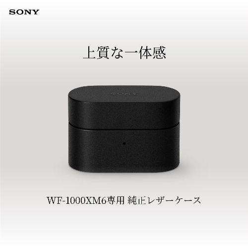 ソニー(SONY) HAC-1000XM6CB ブラック WF-1000XM6専用ケースカバー 装着状態で有線・ワイヤレス充電可能