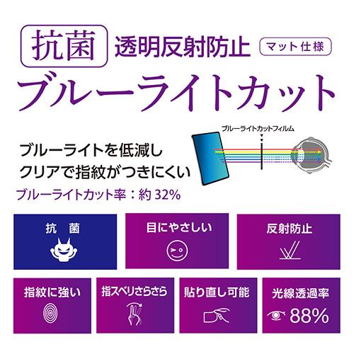 ナカバヤシ TBF-IPM21FLGCBC iPad mini 第6世代用 液晶保護フィルム 透明反射防止ブルーライトカット