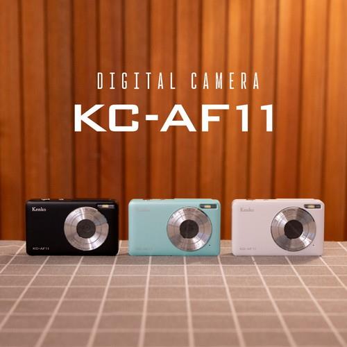ケンコー(Kenko) KC-AF11BK ブラック 500万画素コンパクトデジタルカメラ 8倍デジタルズーム 手ブレ軽減