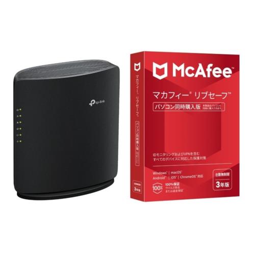 TP-Link(ティーピーリンク) Archer BE3600デュアルバンドWi-Fi 7ルーター + マカフィー リブセーフ 3年 同時購入版
