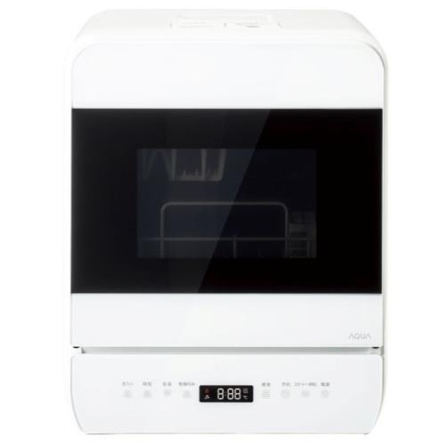 アクア(AQUA) ADW-M28B-W ホワイト 食器洗い乾燥機 タンク式/分岐水栓式 スリムタイプ 標準収納容量 28点