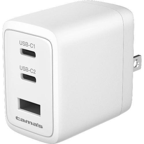 多摩電子工業 TSAP164UC2W ホワイト PD45W コンセントチャージャー C×2+A