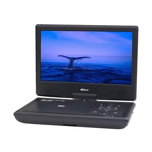 Wizz WPD-1064X 10.1型WSVGA液晶搭載ポータブルDVDプレーヤー バッテリー充電 Type-C電源対応 音楽CDも聴ける