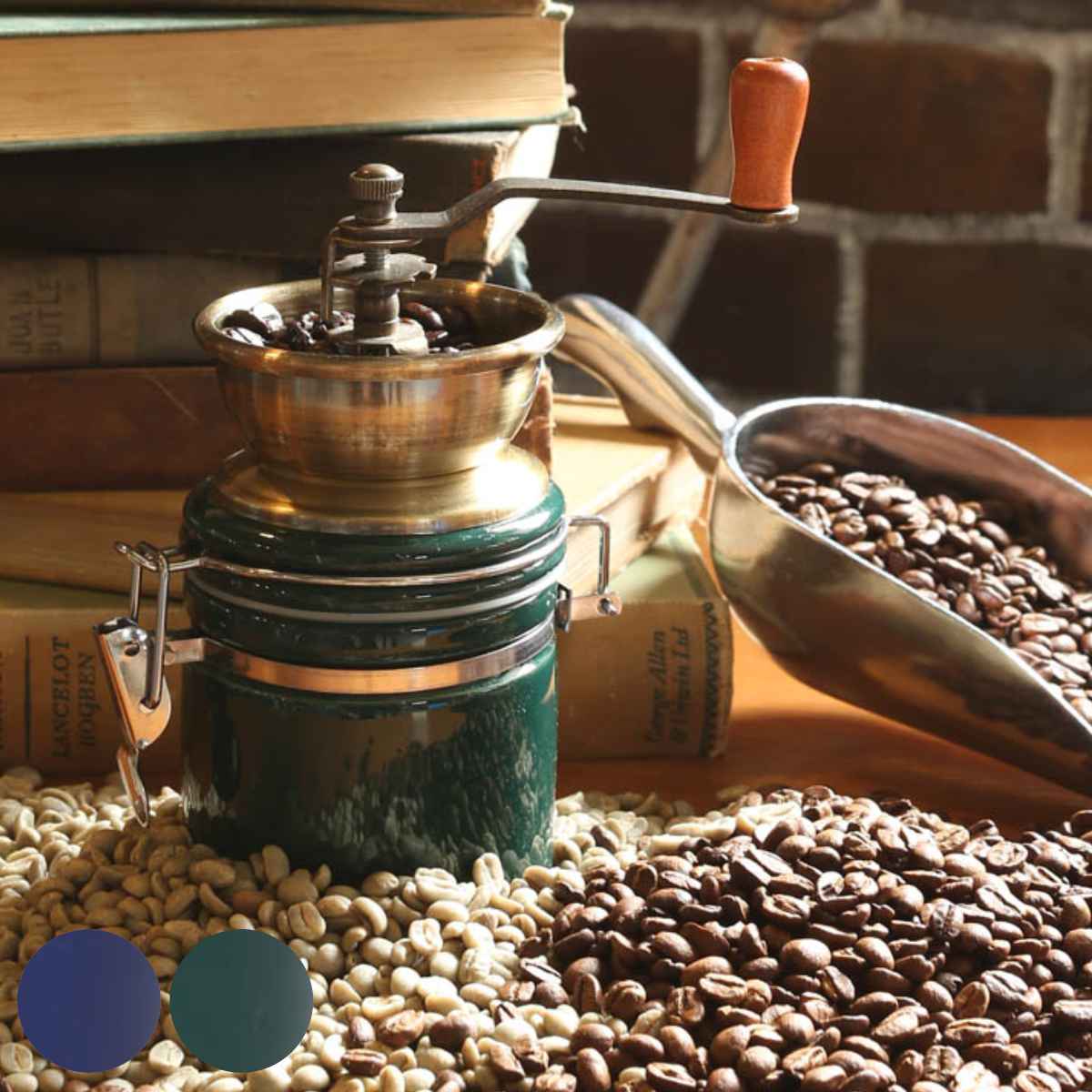 コーヒーミル テラ ダルトン DULTON （ 珈琲ミル コーヒー挽き コーヒー豆ミル コーヒー ミル コーヒー用品 おしゃれ ） 【ブルー】