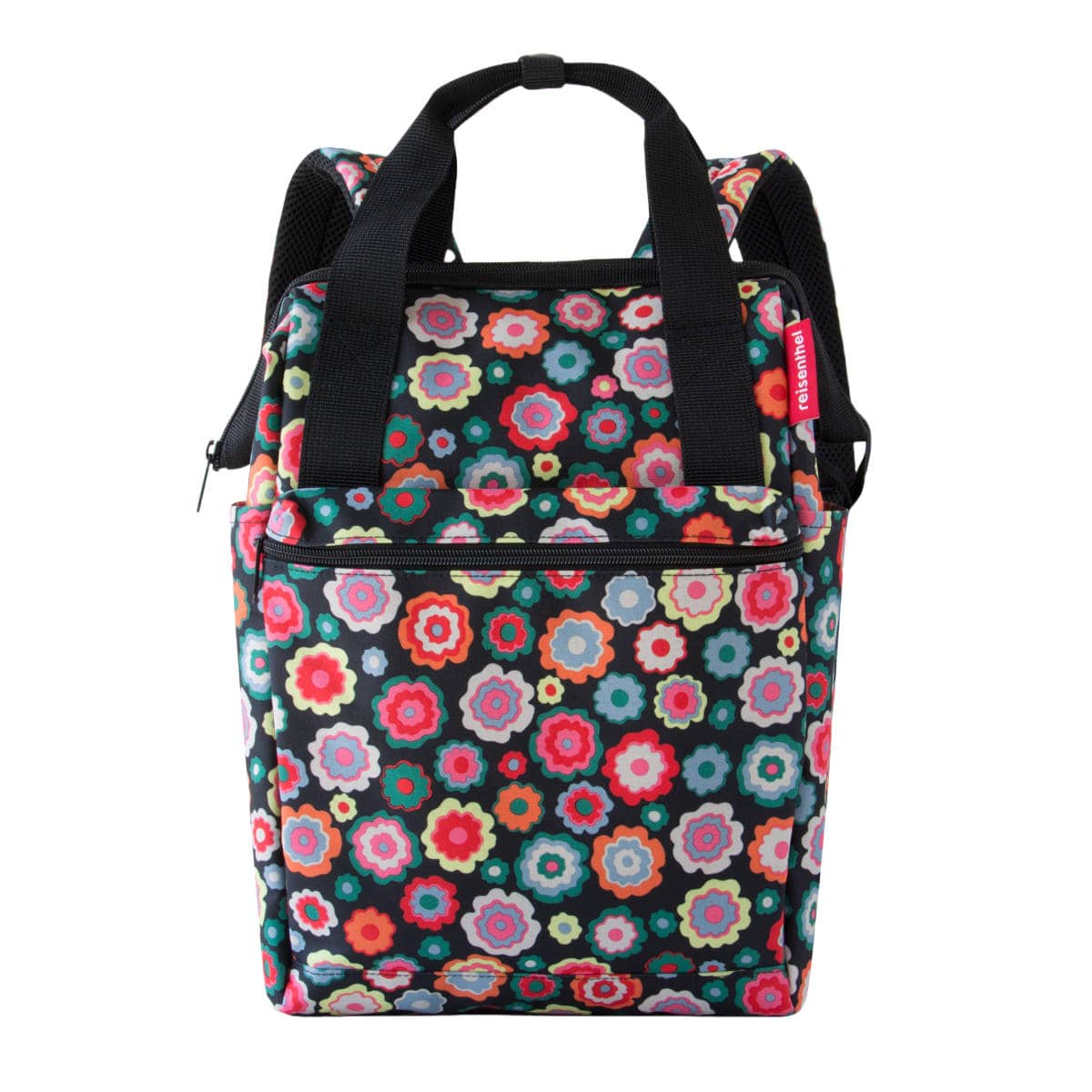 リュック ライゼンタール ALLROUNDER R HAPPY FLOWERS （ オールラウンダー リュックサック がま口 四角 バックパック 大人 通勤 通学 花柄 おしゃれ レディース ズ バッグ ママバッグ マザーズバッグ ワイヤー 口金 ）