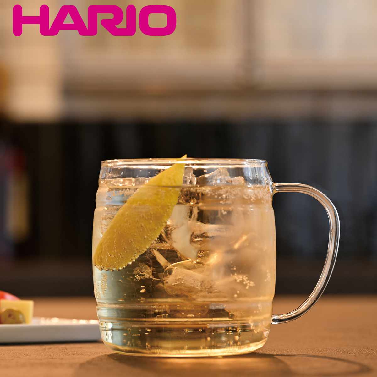 HARIO ハリオ グラス 620ml 樽型 耐熱ガラス （ 食洗機対応 電子レンジ対応 ジョッキ カップ コップ ガラス アイス ホット ドリンク 耐熱 樽 アルコール お酒 おしゃれ ）