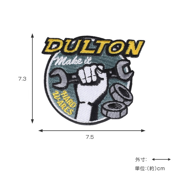 ワッペン ダルトン DULTON ハードウェア ( アップリケ わっぺん 刺繍 おしゃれ ミリタリー ファッション小物 エンブレム アイロン装着 ワンポイント デコ デコレーション リメイク 欧米 オシャレ )