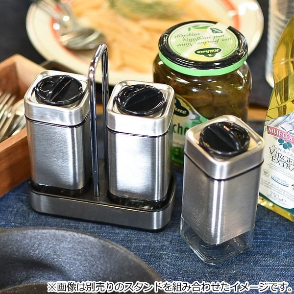 ダルトン スパイスジャー 80ml Cube spice jar 調味料入れ ( DULTON 塩胡椒入れ 塩こしょう入れ ソルト ペッパー ステンレス製 調味料ボトル スパイスボトル 粉末調味料 卓上 調味料 入れ 容器 ボトル )