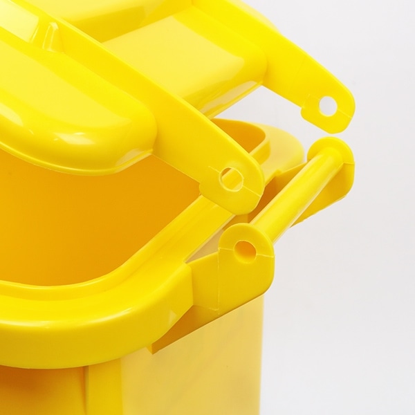 ゴミ箱 45L ダルトン DULTON 屋外兼用 プラスチックトラッシュカン ( ごみ箱 45リットル 蓋つき キャスター付き 排水栓 キッチン リビング アメリカン ダストボックス ごみばこ ふた付き 袋 見えない おしゃれ アメリカ ) 【イエロー】 イエロー